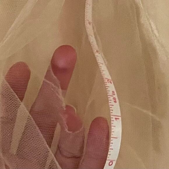 VTG Jessica McClintock Satin Tulle Dress, Embroidered, Flower Girl Dress, 10 - Picture 14 of 14